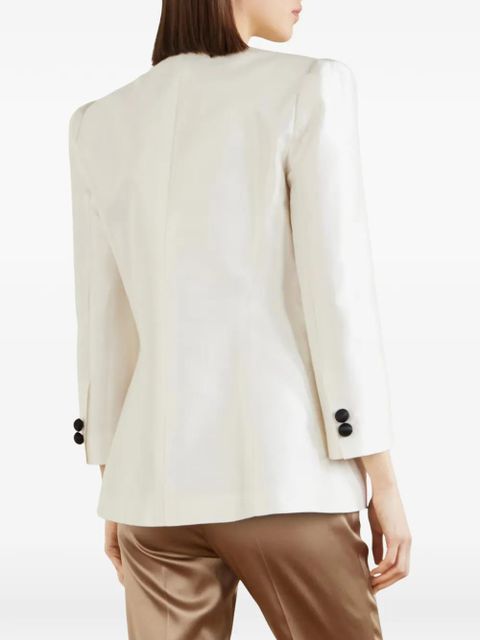 Valentino Garavani notched-lapel button-up jacket - White