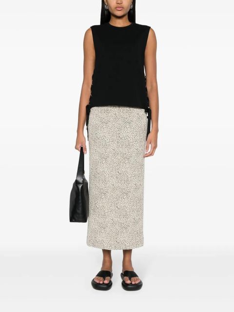 PINKO sleeveless cotton top - Black - zdjęcie produktu nr 2