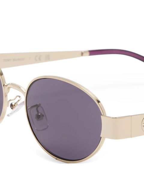 Tory Burch oval-frame sunglasses - Gold