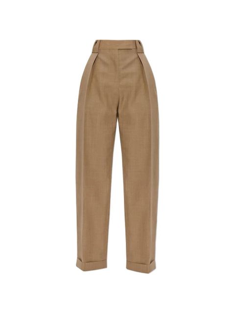 Versace pleated cuff trousers - Neutrals - zdjęcie produktu nr 1