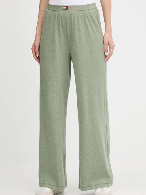 Tommy Hilfiger spodnie dresowe damskie kolor zielony melanżowe UW0UW06069 - zdjęcie produktu nr 1