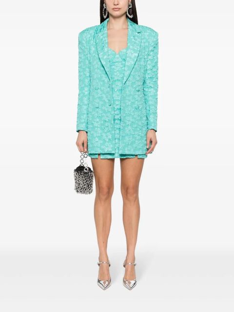 ROTATE BIRGER CHRISTENSEN textured double-breasted blazer - Green
