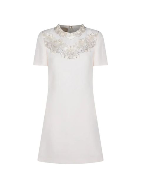 Valentino Garavani bow embellished mini dress - White - zdjęcie produktu nr 1