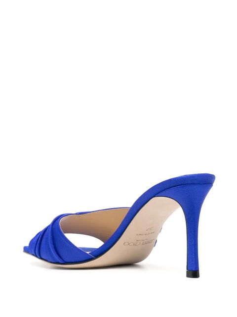 Jimmy Choo Basil 75mm mules - Blue