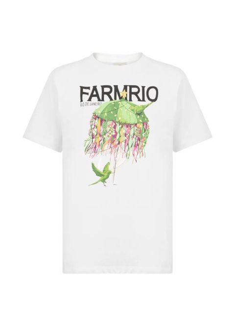 FARM Rio parrot-print T-shirt - White - zdjęcie produktu nr 1