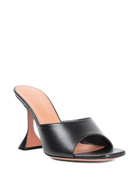 Amina Muaddi Lupita square toe mules - Black - zdjęcie produktu nr 2
