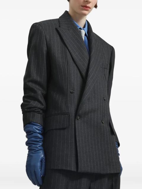 The Frankie Shop Veneto leather gloves - Blue - zdjęcie produktu nr 2