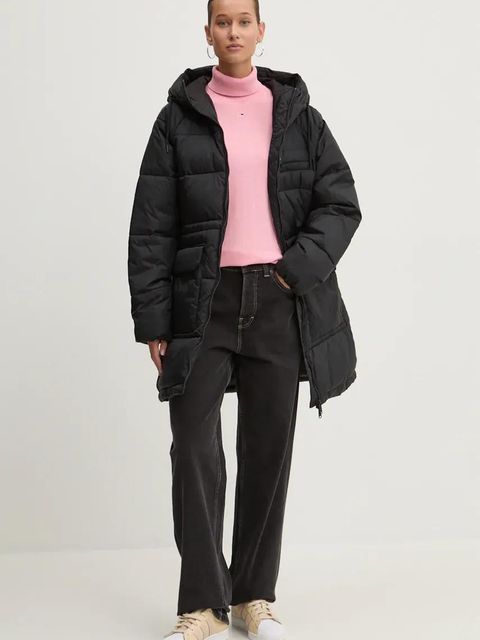 Tommy Jeans kurtka damska kolor czarny zimowa DW0DW18842