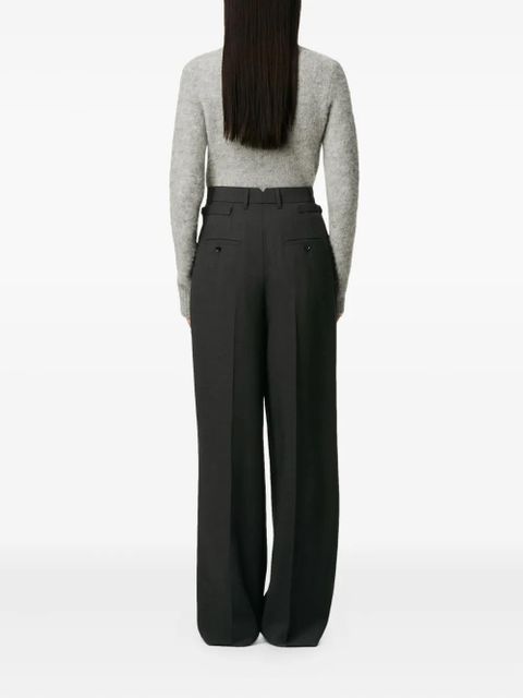 AMI Paris wool high-waist trousers - Grey