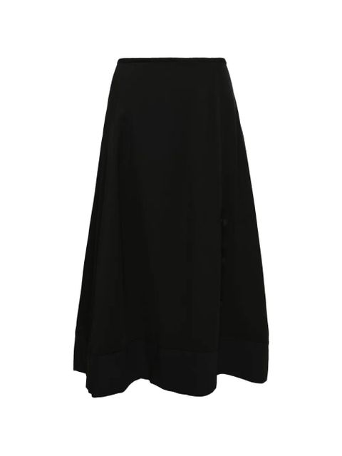 Jil Sander A-line midi skirt - Black - zdjęcie produktu nr 1