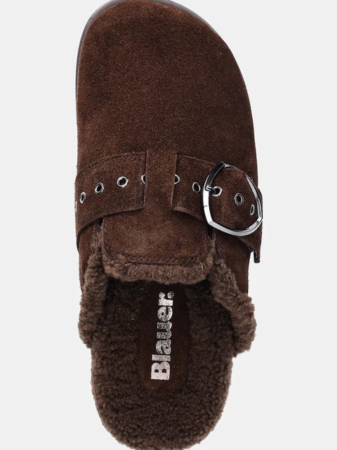 Blauer kapcie zamszowe GLADE kolor brązowy F5GLADE04/SUF