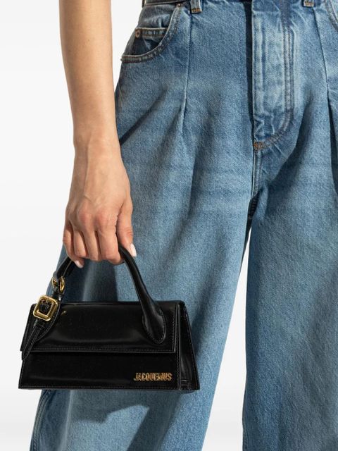 Jacquemus The Elongated Chiquito leather tote bag - Black