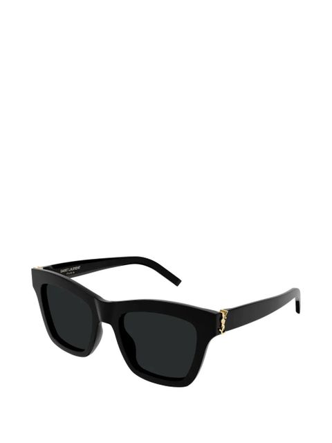 Saint Laurent Eyewear square-frame logo-plaque sunglasses - Black - zdjęcie produktu nr 2