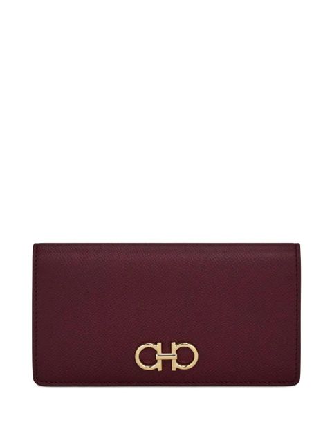 Ferragamo Gancini buckle continental wallet - Purple - zdjęcie produktu nr 1