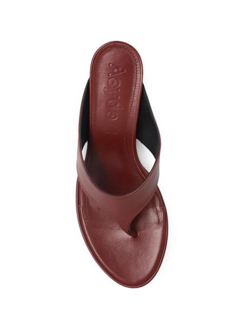 Aeyde toe leather sandals - Brown