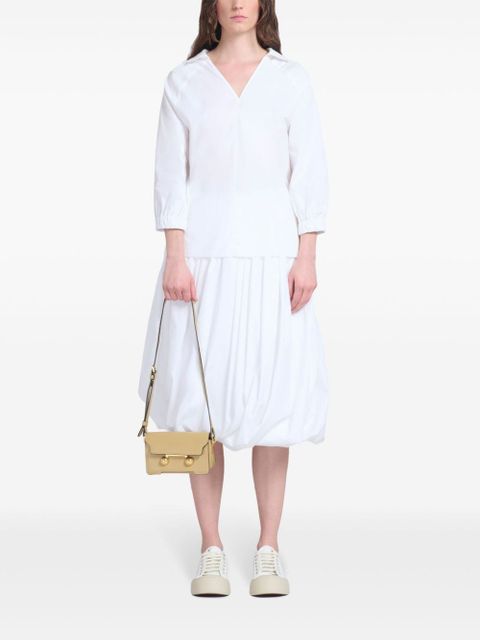 Marni mini Trunkaroo leather shoulder bag - Neutrals