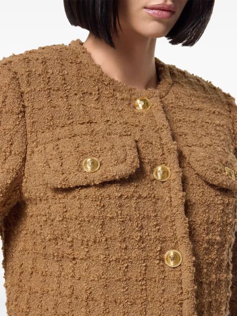 Versace Heritage tweed jacket - Brown