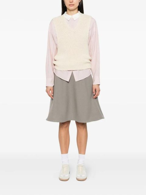 AMI Paris wool midi skirt - Green