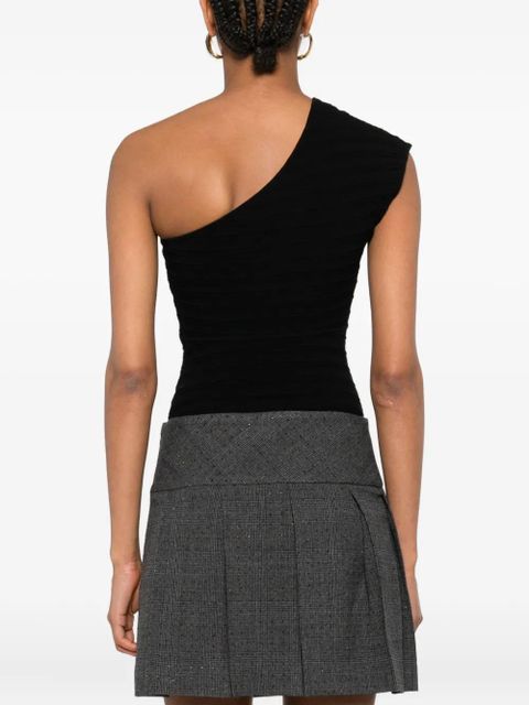 SANDRO asymmetric bodysuit - Black