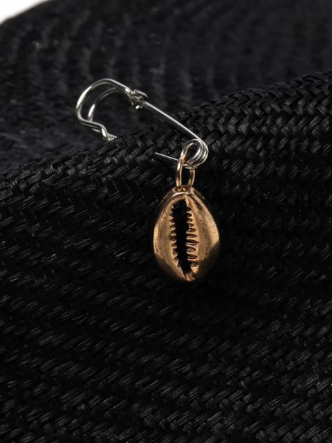 Ruslan Baginskiy logo-embroidered chain sun hat - Black - zdjęcie produktu nr 2