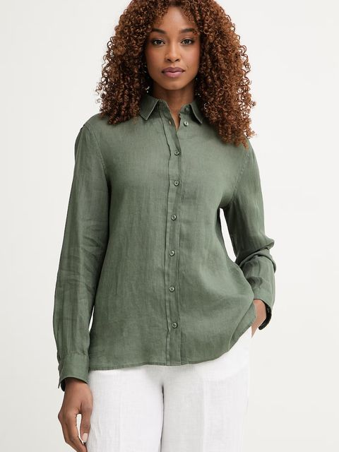 United Colors of Benetton koszula damska lniana - zdjęcie produktu nr 2