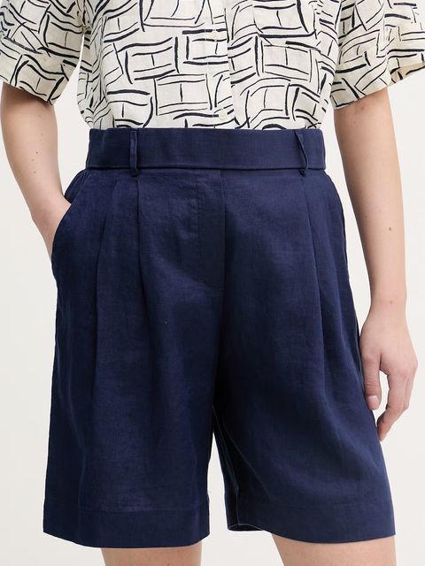 United Colors of Benetton szorty damskie lniane - zdjęcie produktu nr 1