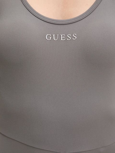 Guess kombinezon MARGOT kolor szary z dekoltem okrągłym V5RD06 KCD02