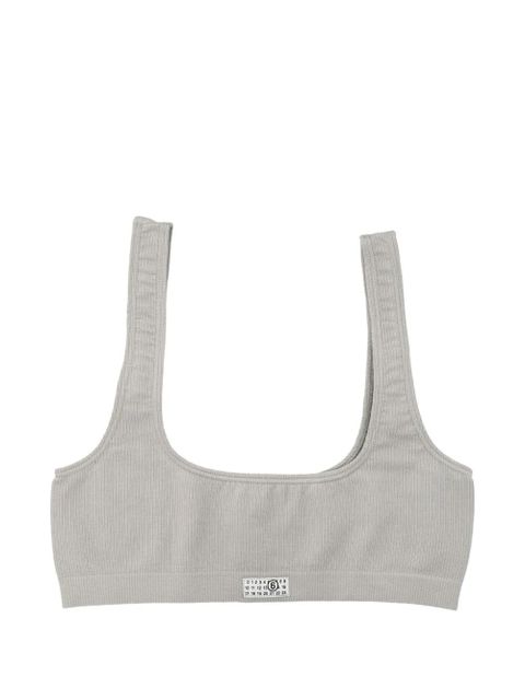 MM6 Maison Margiela Numbers-motif bralette - Grey - zdjęcie produktu nr 1