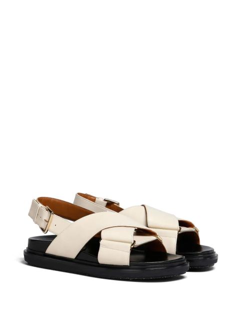 Marni Fussbet leather sandals - Neutrals - zdjęcie produktu nr 2