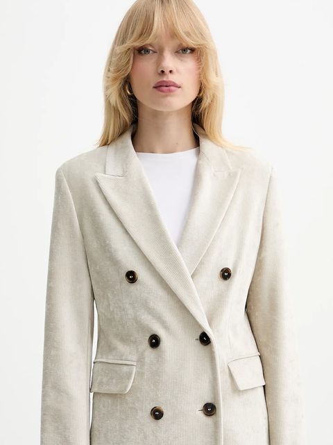 Marella marynarka kolor beżowy jednorzędowa gładka 2523916074200