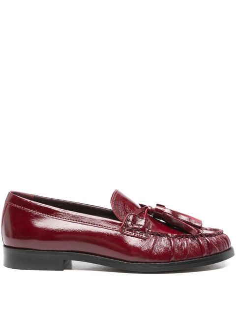 ALOHAS tassel-detail leather loafers - Red - zdjęcie produktu nr 1