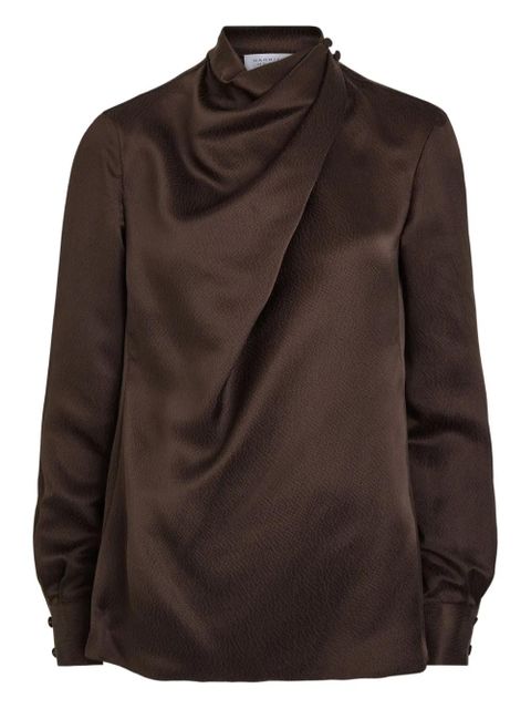 Gabriela Hearst draped button top - Brown - zdjęcie produktu nr 1