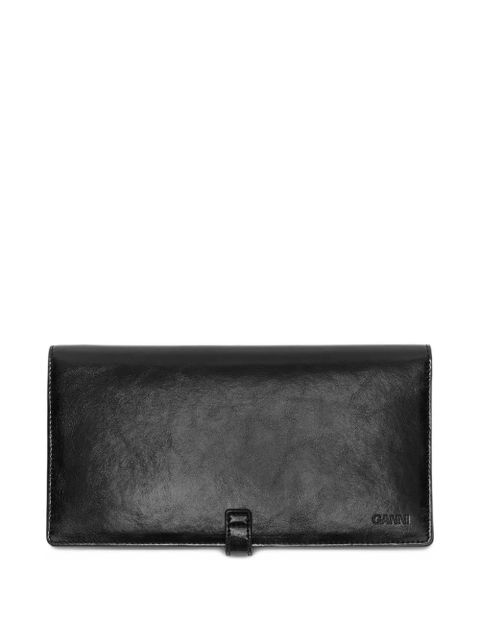 GANNI logo-buckle wallet - Black - zdjęcie produktu nr 2