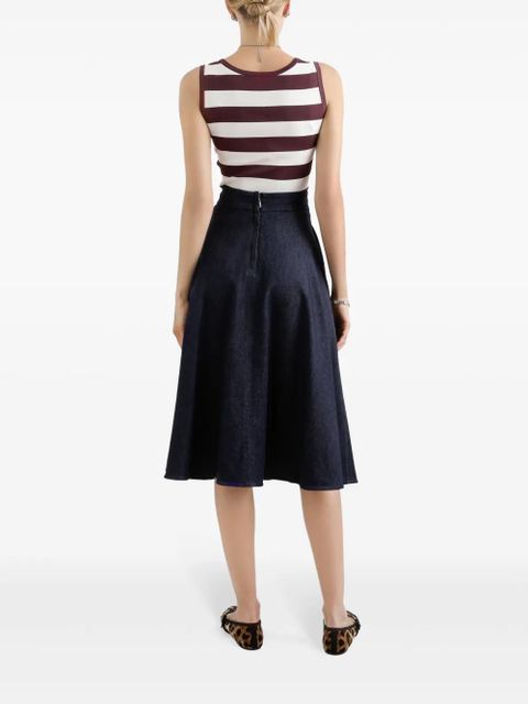 Dolce & Gabbana striped tank top - White