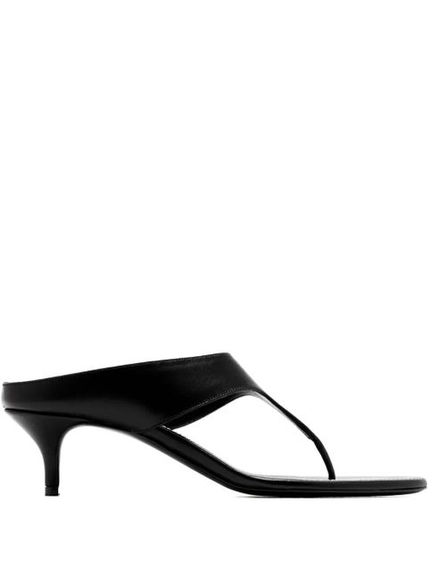 Magda Butrym 45mm Thong leather heeled sandals - Black - zdjęcie produktu nr 1