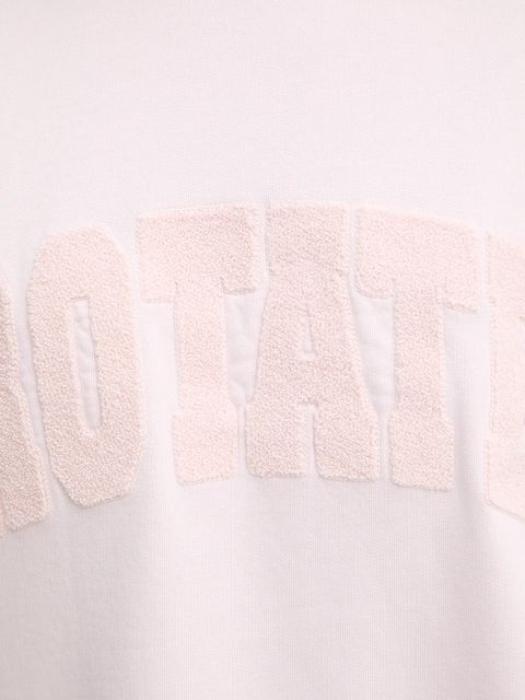 Rotate bluza bawełniana damska kolor różowy z aplikacją 1153161809