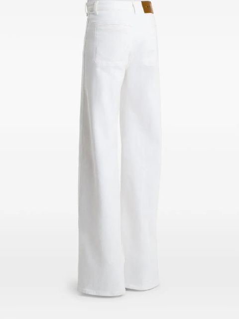 KHAITE wide-leg denim jeans - White