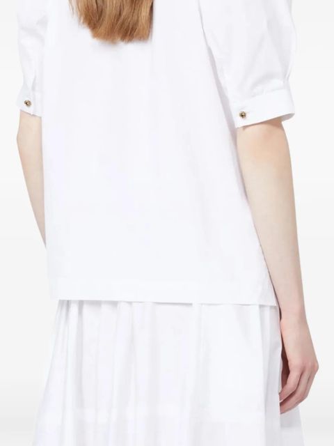 Max Mara Tamore puff-sleeve shirt - White