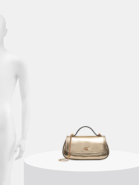 Calvin Klein torebka kolor złoty LV04F3306G