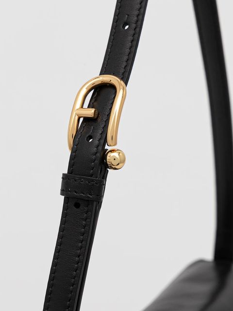 Furla torebka skórzana kolor czarny WB01862.BX4185.O6000