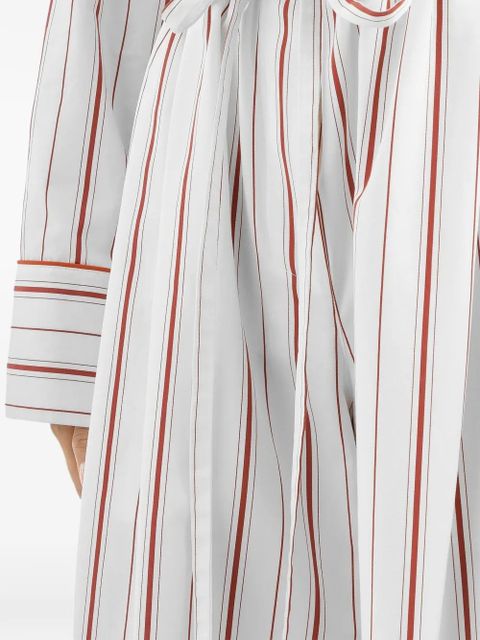 Dolce & Gabbana striped poplin trousers - White