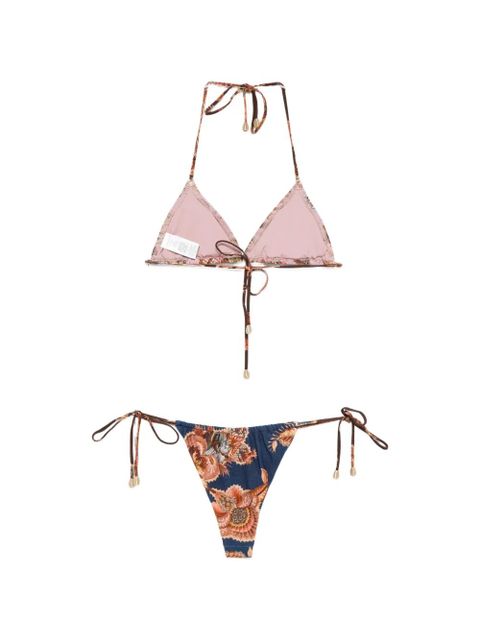 ZIMMERMANN Aster floral-print bikini - Blue - zdjęcie produktu nr 2