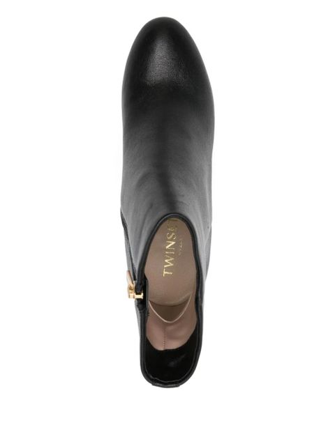 TWINSET zip ankle boots - Black
