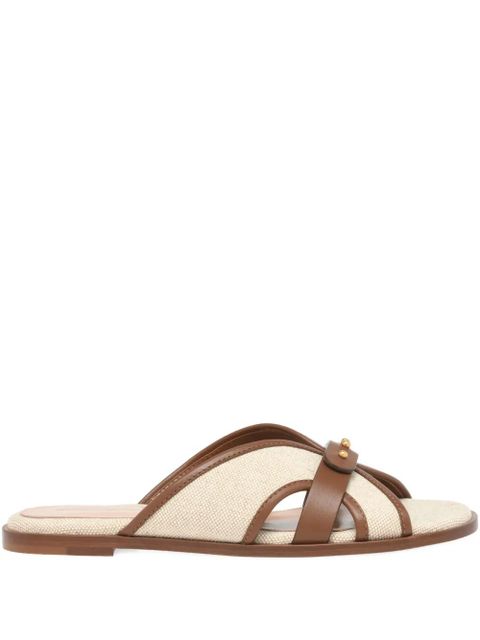 Gianvito Rossi Paros studded flat sandals - Neutrals - zdjęcie produktu nr 1