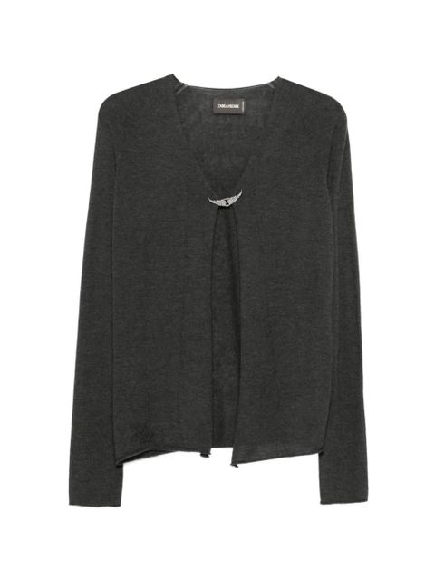 Zadig&Voltaire wings-appliqué cardigan - Grey - zdjęcie produktu nr 1