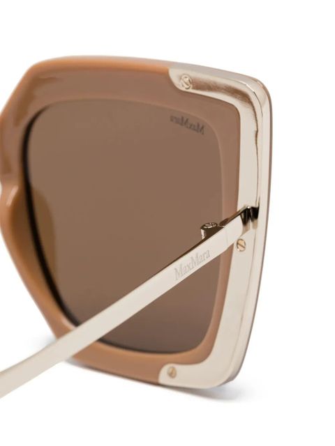 Max Mara Eyewear MM0051 sunglasses - Gold - zdjęcie produktu nr 2