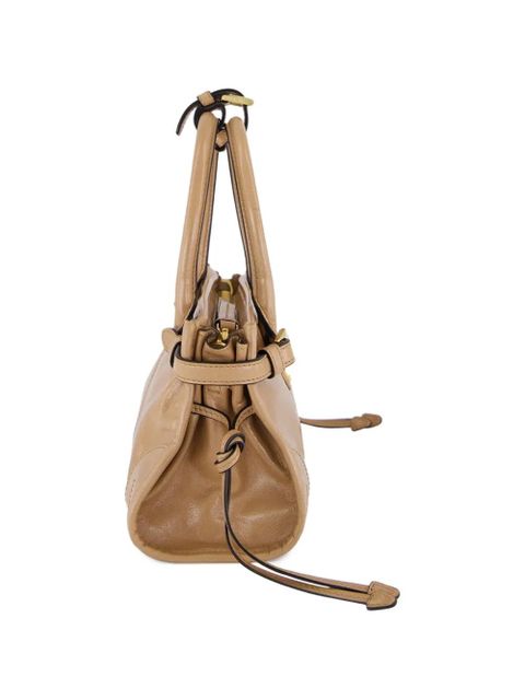 Prada Bonnie leather shoulder bag - Neutrals