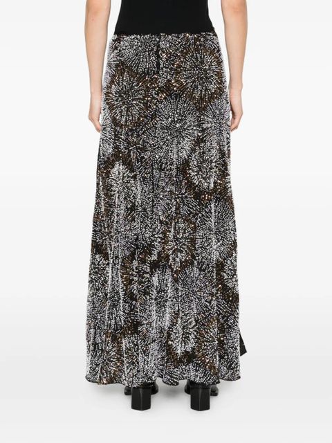 Rabanne sequin-embellished maxi skirt - Black