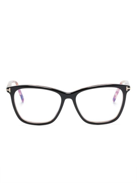 TOM FORD Eyewear FT5989B rectangle-frame glasses - Black - zdjęcie produktu nr 1