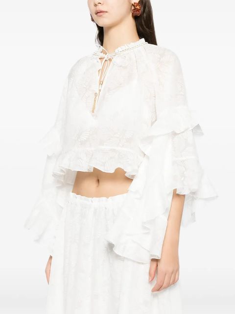 ZIMMERMANN Daylight blouse - White